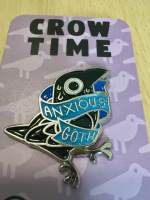 Anxious Goth (pin badge)